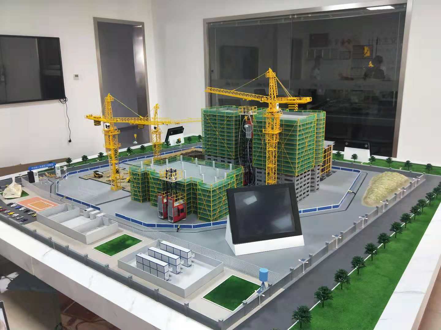 侯马市建筑施工场景模型